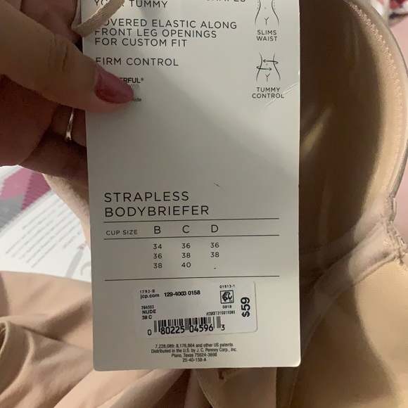 Ambrielle Strapless Bodybriefer 38C - Picture 3 of 3